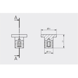 GTV GZ SPOT 24mm czarny mat