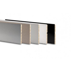 LISTWA COKÓŁ VOLPATO 100  SZLIF  (aluminium szczotkowane)    4m