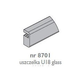 USZCZELKA GLASS U-18       4mm          8701  L  RAMA