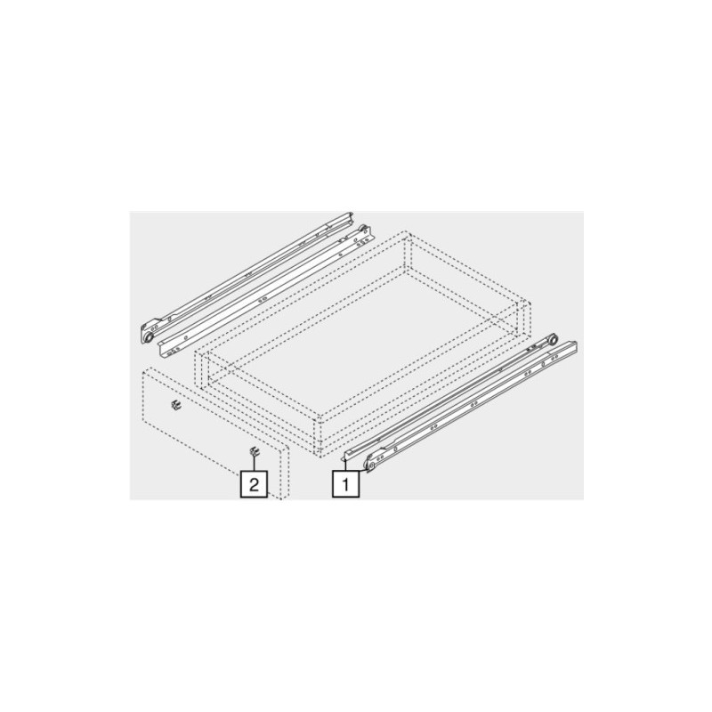PROWADNICA BLUM KREM    L-250  230M2500*