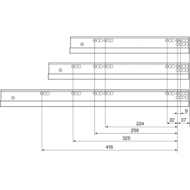 PROWADNICA MOVENTO blumotion S 766H7000S 60kg