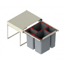 POJEMNIK NA ŚMIECI R  60  JC609 2x9L/2x20L wysoki