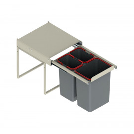 POJEMNIK NA ŚMIECI R  45  JC606 2x9L/1x20l wysoki 