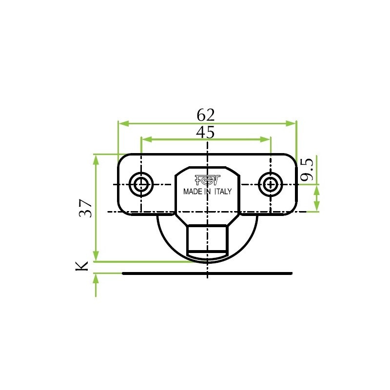 ZAWIAS FGV NAKŁADANY  110      SLIDE KR0