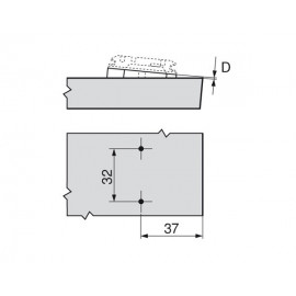PŁYTKA MONTAŻOWA B 171A5070 W-DIST V50  +5'