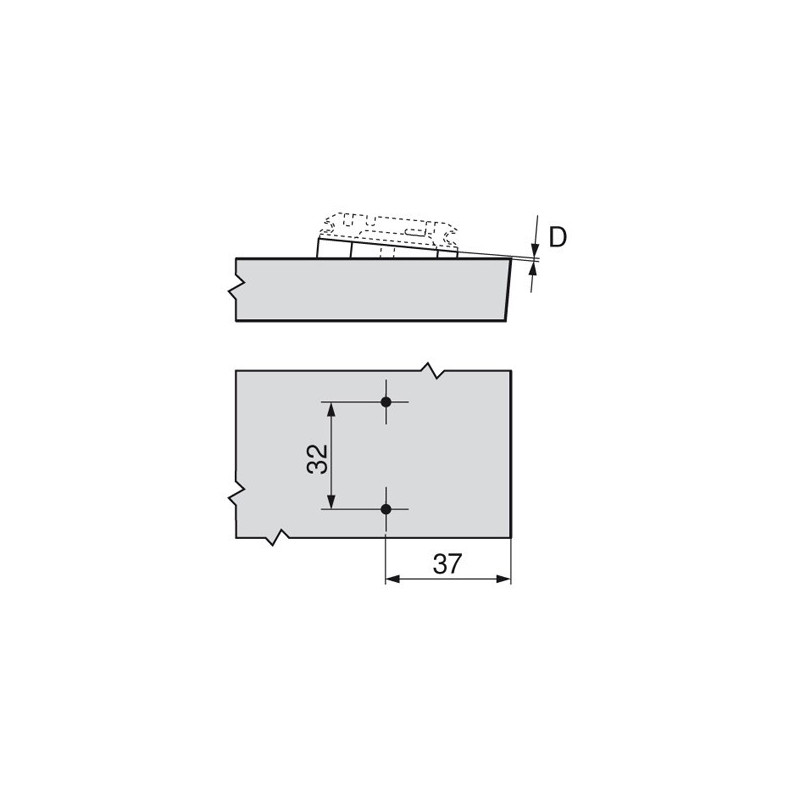 PŁYTKA MONTAŻOWA B 171A5070 W-DIST V50  +5'
