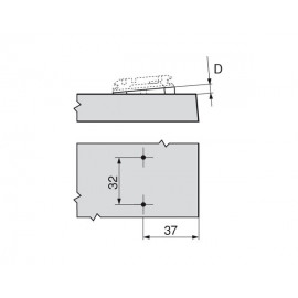 PŁYTKA MONTAŻOWA B 171A5500 W-DIST V50  -5'