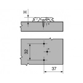 PROWADNIK B CLIP  173L6100 H-0