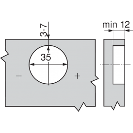 ZAWIAS B CLIPTOP  KĄTOWY +45'I   79A9658