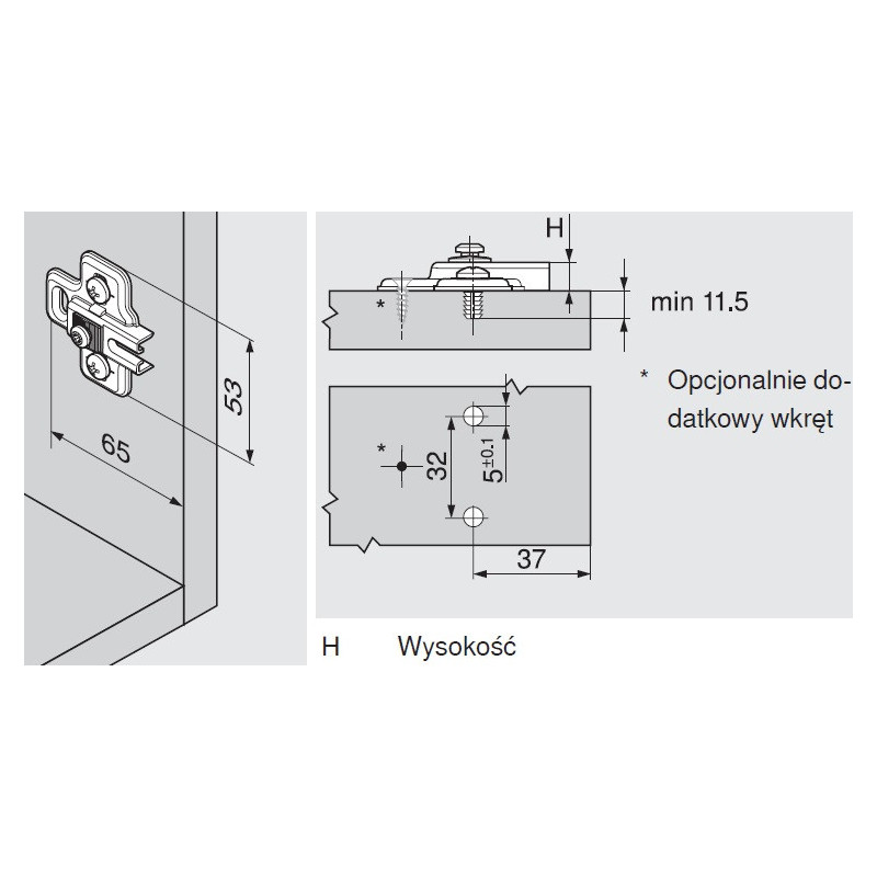 PROWADNIK B MODUL 194K6100 EXP LODÓWKA