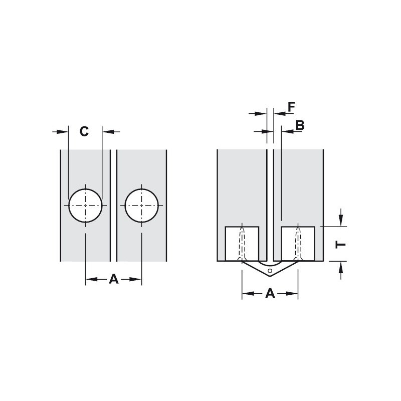 ZAWIAS ZYSA 12MM   HAFELE     341.23.503
