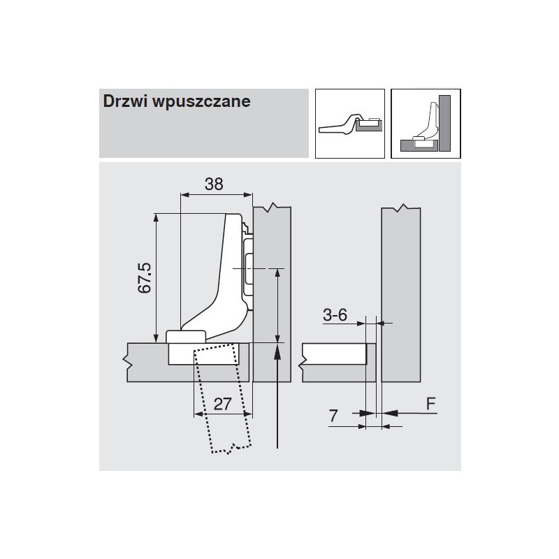 ZAWIAS B CLIP 100'  DW   BS    70M2750