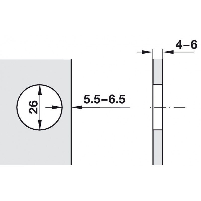 ZAWIAS H DO SZKŁA  DN         329.21.500