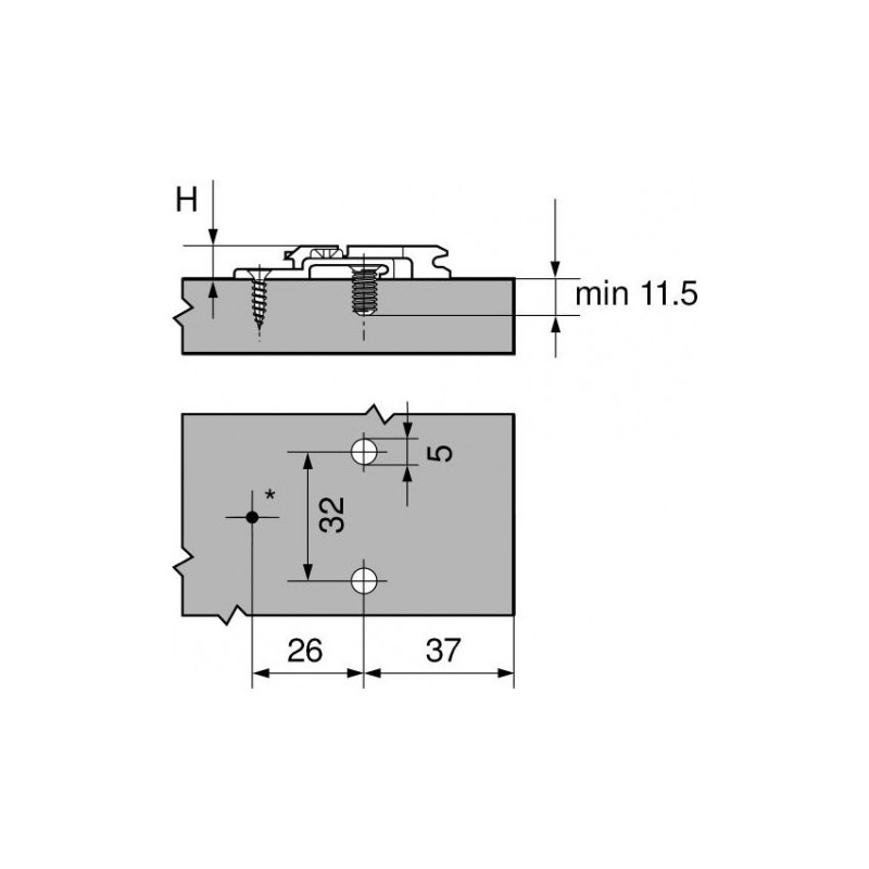 PROWADNIK B CLIP  175H9190         H-9