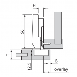 ZAWIAS B CLIPTOP  MINI 94'fi-26  DN    71T0550