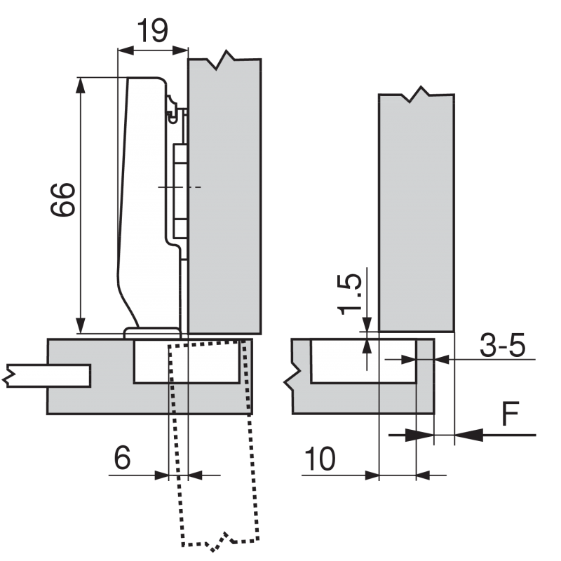 ZAWIAS B CLIPTOP  MINI 94'fi-26  DN    71T0550