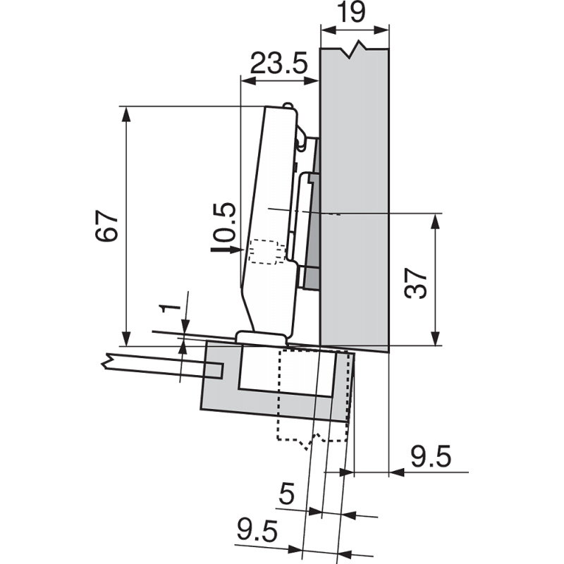 ZAWIAS B CLIPTOP  MINI 94'fi-26  DN    71T0550