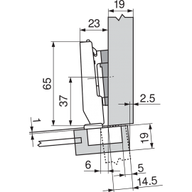 ZAWIAS B CLIPTOP  MINI 94'fi-26  DN    71T0550