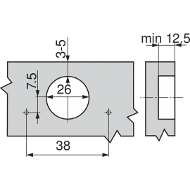 ZAWIAS B CLIPTOP  MINI 94'fi-26  DN    71T0550
