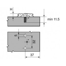 PROWADNIK B CLIP  173L8130 H-3 EURO V500