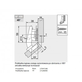 ZAWIAS B CLIPTOP+BLUM  +45'III      79B9458