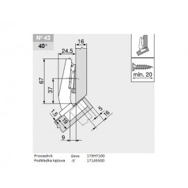 ZAWIAS B CLIPTOP+BLUM  +45'III      79B9458
