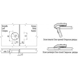 ZAWIAS PUSZKOWY GTV  +PROW SAMODOMYK 90' ZM-HCKT90-BE-S