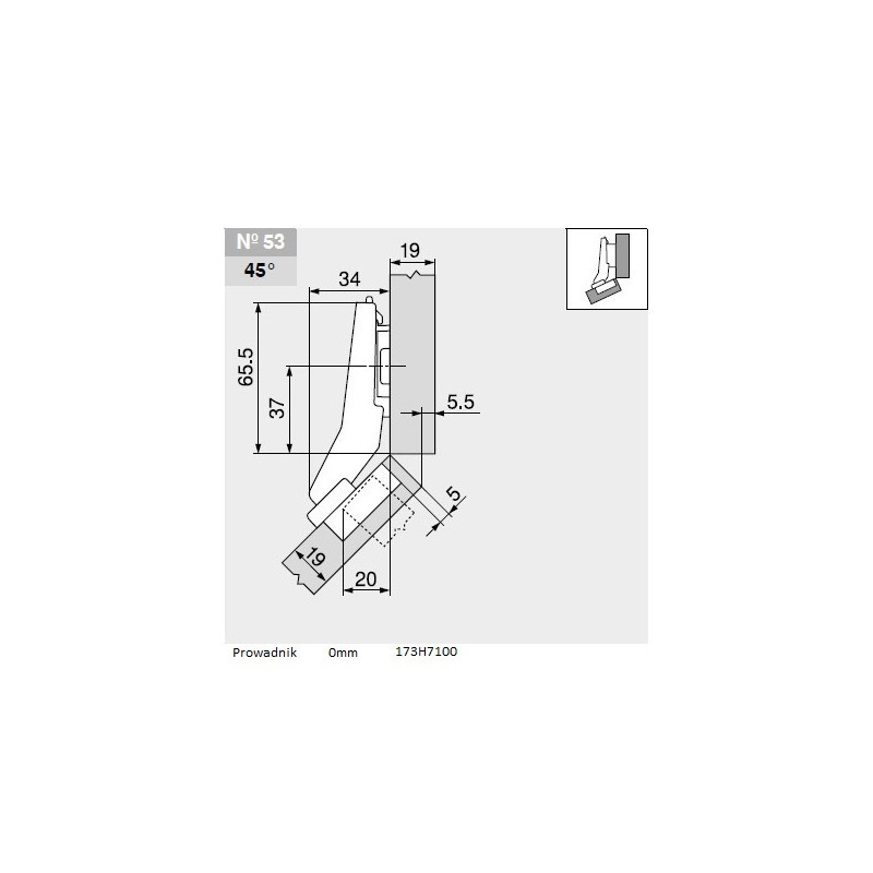 ZAWIAS B CLIPTOP+BLUM  +45'I        79B9658