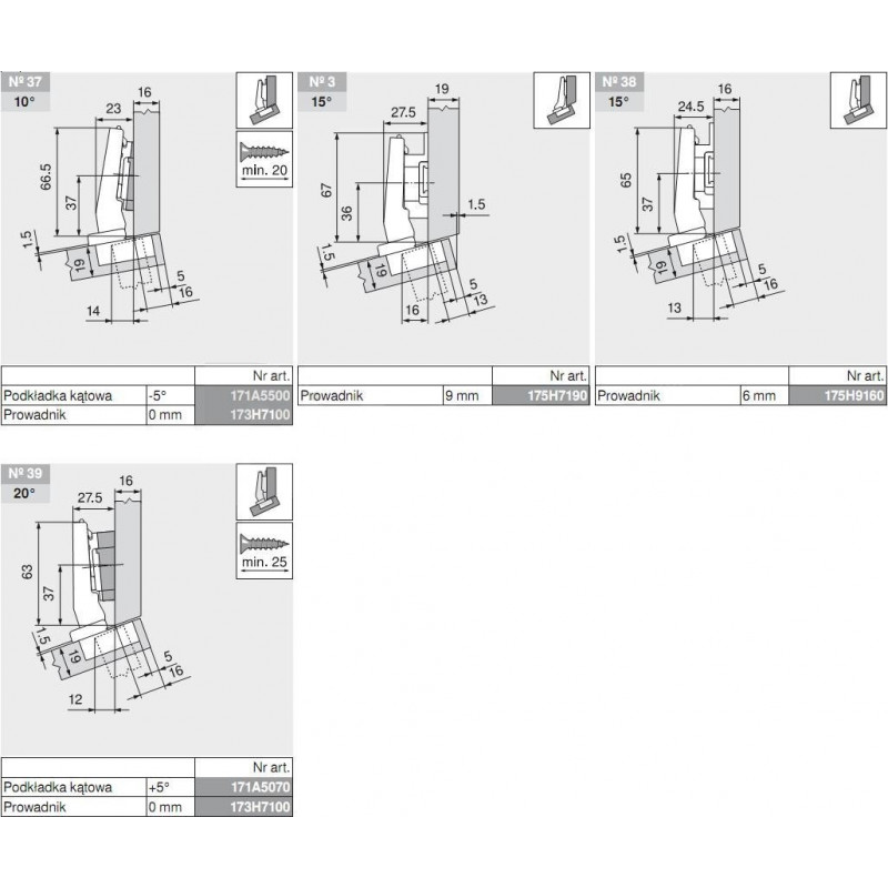 ZAWIAS B CLIPTOP+BLUM  +15'         79B9454