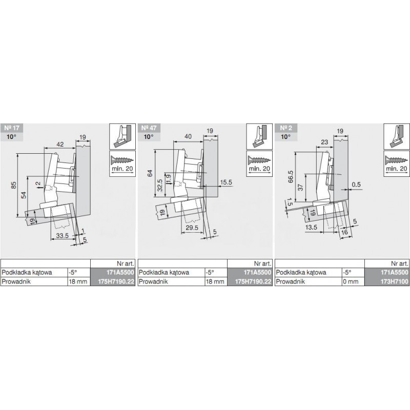 ZAWIAS B CLIPTOP+BLUM  +15'         79B9454