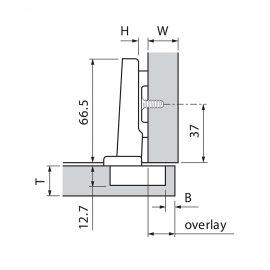 ZAWIAS B CLIPTOP  120  DN  INSERTA  BS    70T5590