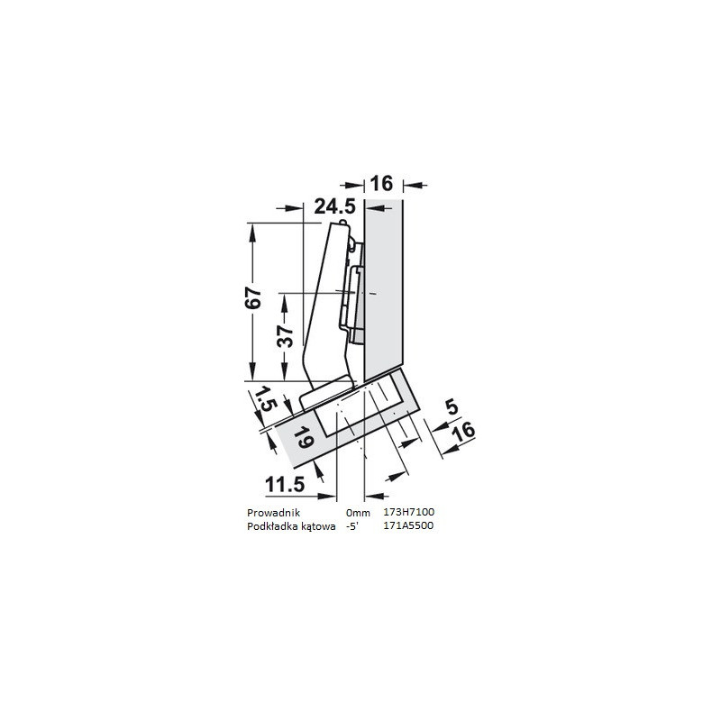 ZAWIAS B CLIPTOP+BLUM  +30'III      79B9456