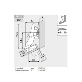 ZAWIAS B CLIPTOP+BLUM  +30'II       79B9556