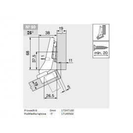 ZAWIAS B CLIPTOP+BLUM  +30'II       79B9556