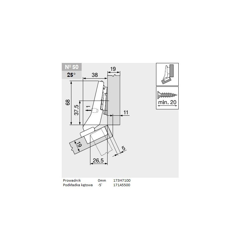 ZAWIAS B CLIPTOP+BLUM  +30'II       79B9556