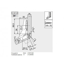 ZAWIAS B CLIPTOP+BLUM  +30'II       79B9556
