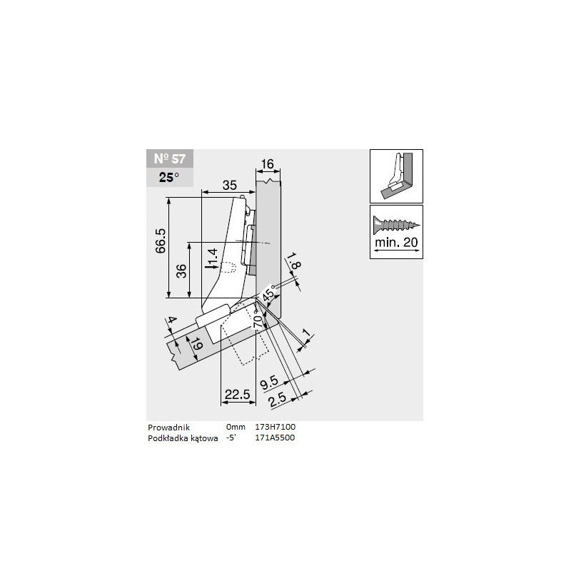 ZAWIAS B CLIPTOP+BLUM  +30'II       79B9556