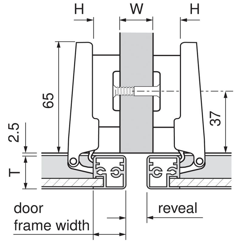 ZAWIAS B CLIPTOP+BLUM DO RAMKI   71B950A