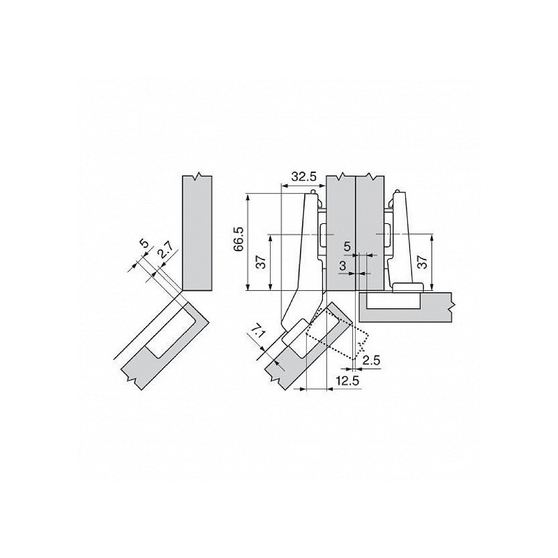 ZAWIAS B CLIPTOP+BLUM  +45'II       79B3558