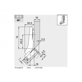 ZAWIAS B CLIPTOP+BLUM  +45'II       79B3558