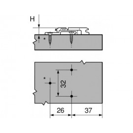 PROWADNIK B CLIP  175H7190.22MPL   H-18