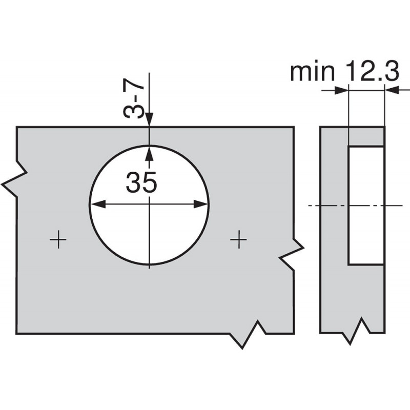ZAWIAS B CLIPTOP+BLUM PROF.  95' DW    71B9750