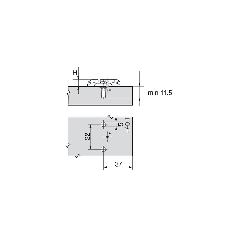 PROWADNIK B CLIP  174E6130  EXPAN. H-3
