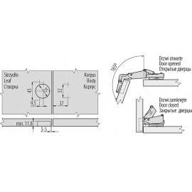 ZAWIAS PUSZKOWY GTV  +PROW 165' ZP-KT165H2BE
