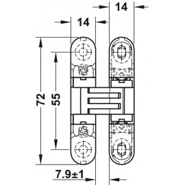 ZAWIAS H KUBIKINIA 3D      szary       341.24.415 / 341.24.435