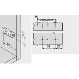 PROWADNIK B ONYKS CLIP 175H3100 HK-S HF   V500