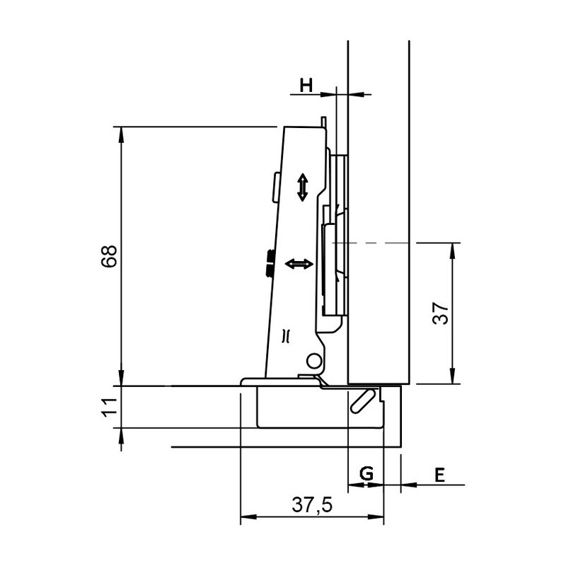 ZAWIAS HAFELE 110  DN                           311.04.036