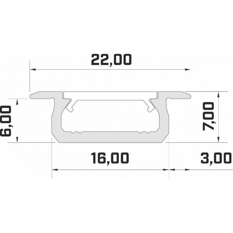 LED LUMINES profil aluminiowy typ Z, srebrny L-L