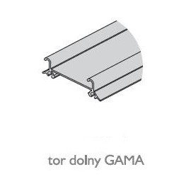 Tor dolny GAMA nr. 82096 czarny połysk Tor dolny GAMA nr. 82096 czarny połysk