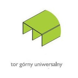 Tor górny uniwersalny nr. 8849 inox